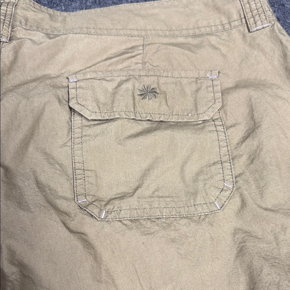 Athleta Tan and Blue Cargo Shorts - Picture 4 of 5